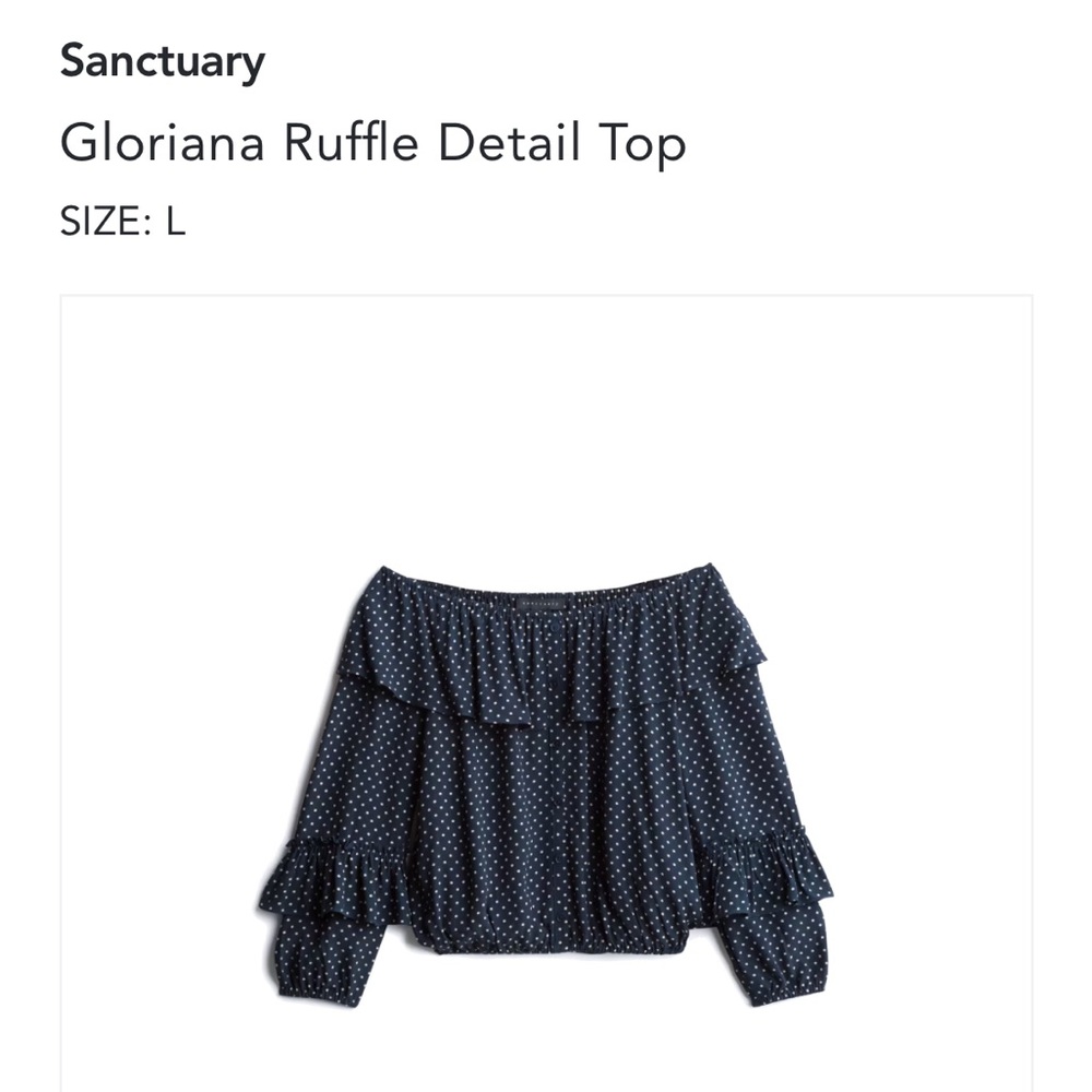 Sanctuary ruffle detail top